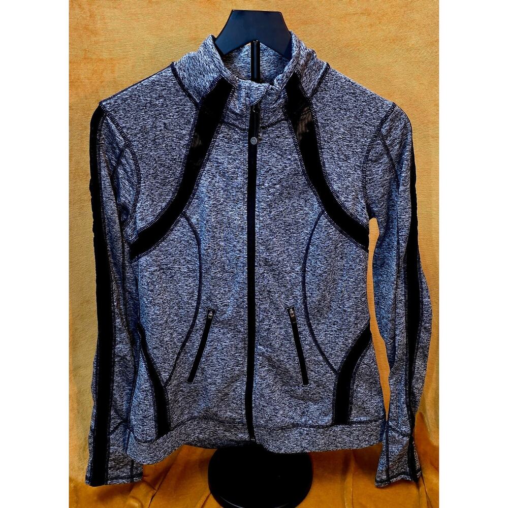 Women's Small Tengerine Zip Up Jacket Gray